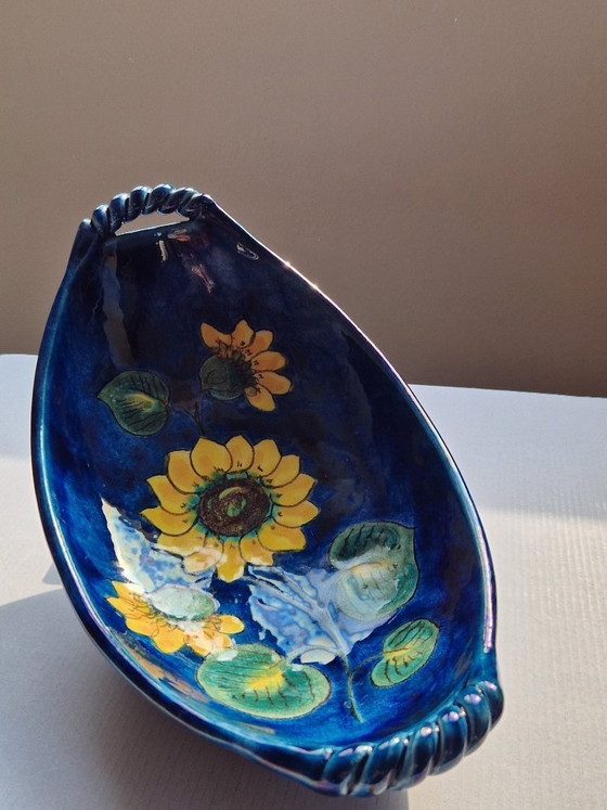 Image 1 of Ciotola-Plateau-maiolica.Hindelanger Keramik.60'Germania.