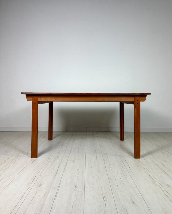 Tavolo da pranzo allungabile vintage svedese in teak anni '60 di Nils Jonsson per Hugo Troeds (photo 4 of 12)