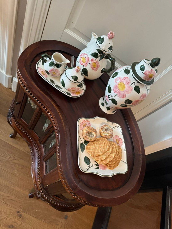 Image 1 of Mahogany Tea Cabinet Display Cabinet Faceted - Flamant