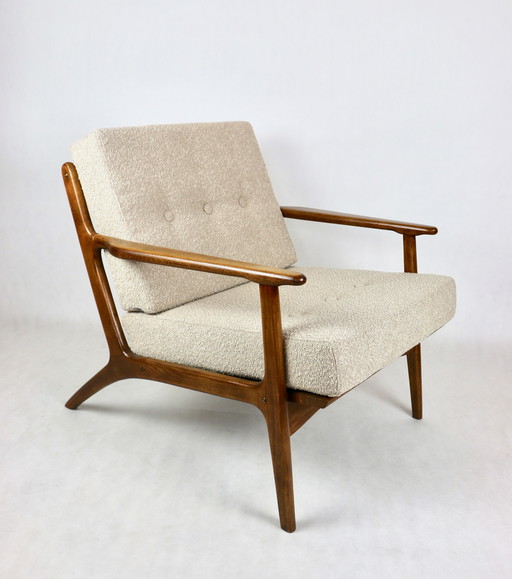Vintage Danish Beige Boucle Loop Chair, 1970s - Set of 2