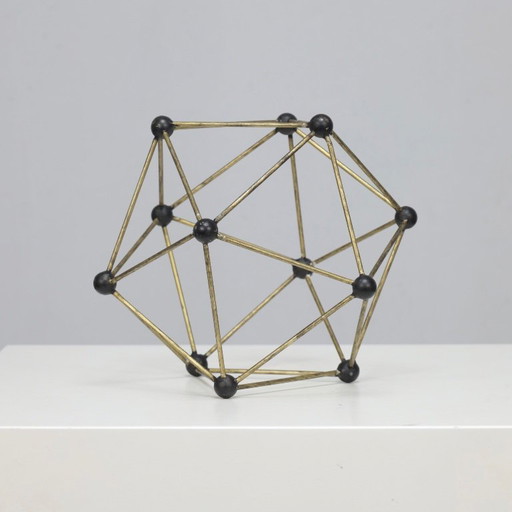 Handmade Atomium Model Sculpture, Belgium, 1960s