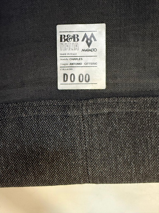 Image 1 of B&B Italia Charles Designer Sofa Couch Anthrazit Stoff