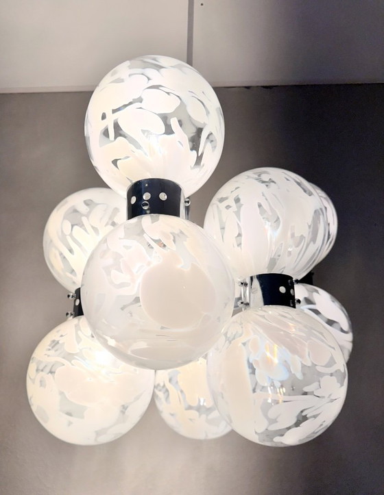 Image 1 of Lampadario vintage di grandi dimensioni Mazegga