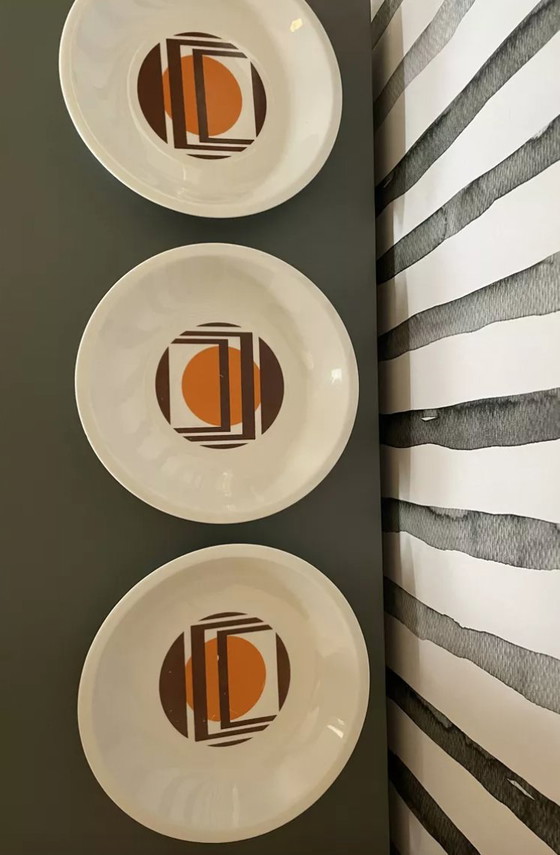 Image 1 of Lot d'Assiettes Creuses Années 70