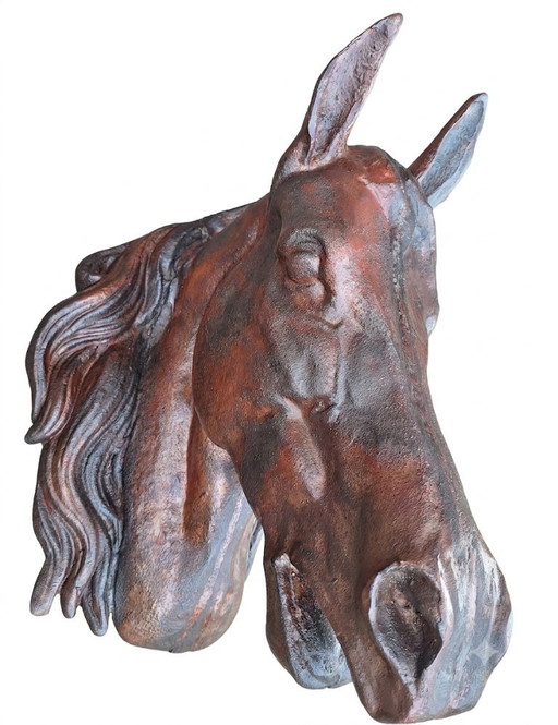 Antique Cast Iron Horse Head