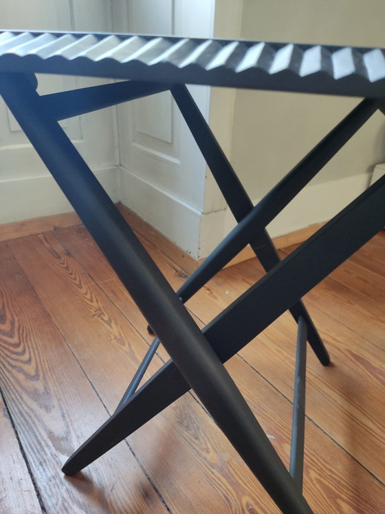 Image 1 of 1x Zanat Piano Table pliante angulaire | Erable noir, Ludovica & Roberto Palomba