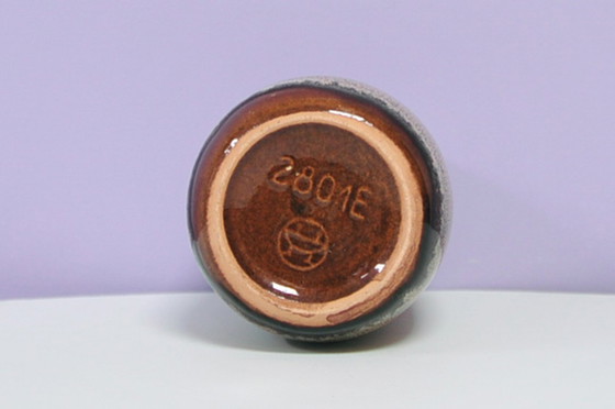 Image 1 of bruine gestippelde West Germany vaas