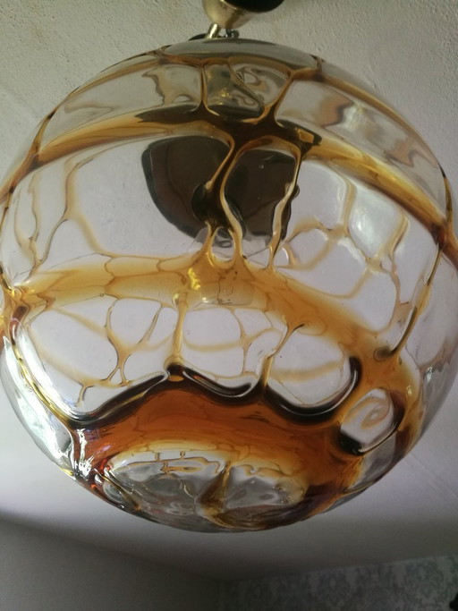 Lámpara colgante vintage, estilo era espacial, años 60/70