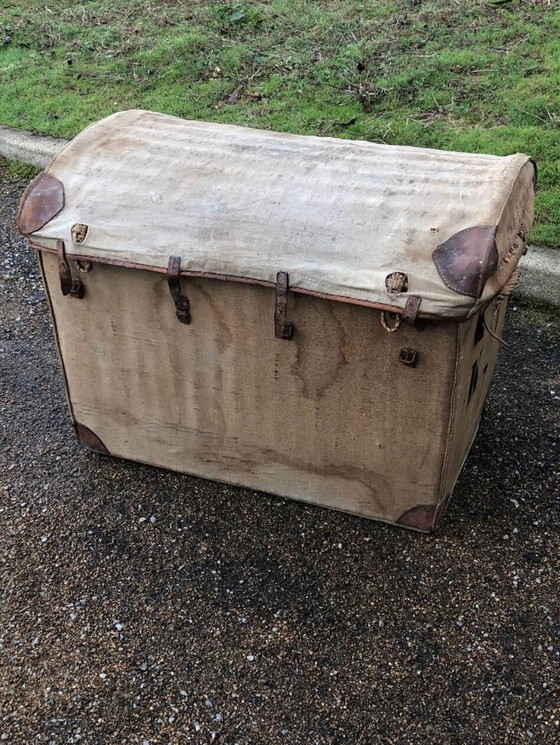 Image 1 of Baule e cassapanca in rattan e vimini, Militaria, collezione militare francese