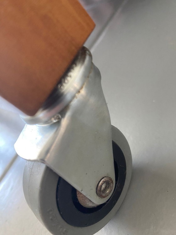 Image 1 of Chariot de bar vintage au design scandinave avec glacière intégrée en métal