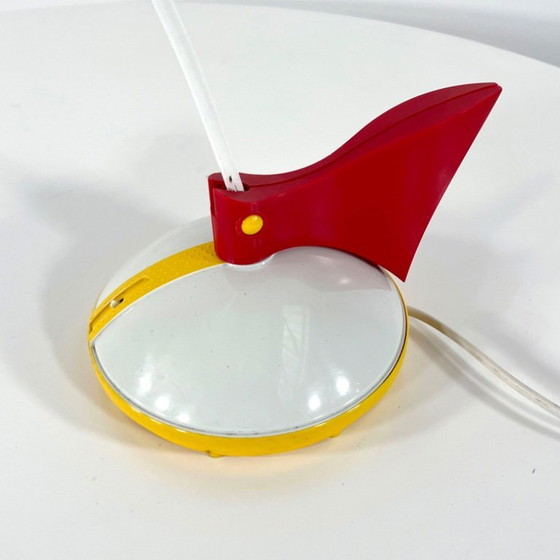 Image 1 of Red & Yellow Postmodern Toucan Table Lamp by Brilliant Leuchten Germany, 1980s