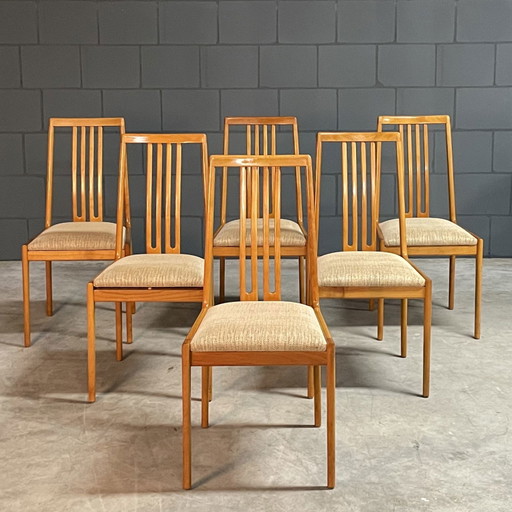 Set of 6 dining chairs - Lübke - 1970s