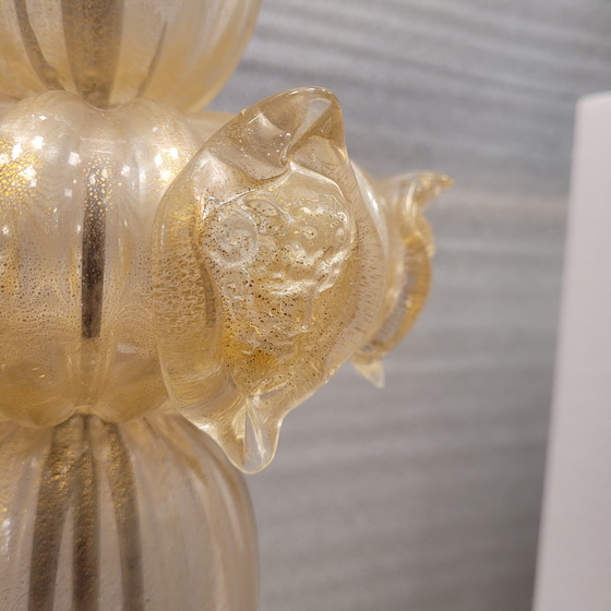 Image 1 of Lámpara De Pie, Cristal De Murano Y Polvo De Oro, Barovier & Toso, 50’S – Italia