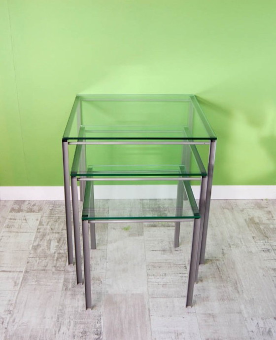 Image 1 of SALE -20% Set of 3 nesting tables designed by Richard Rooze 1999