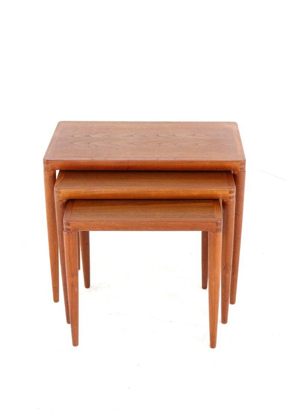 Image 1 of Tables d'appoint gigognes Henry W. Klein pour Bramin, style vintage danois