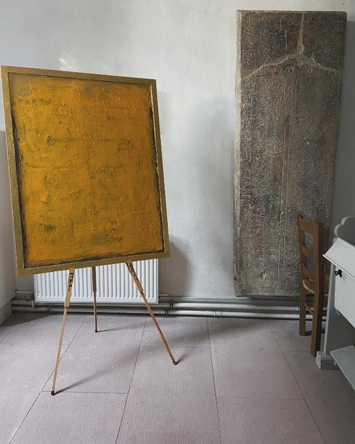 "...sed libera a malo" - Pintura sobre lienzo del artista Stefano