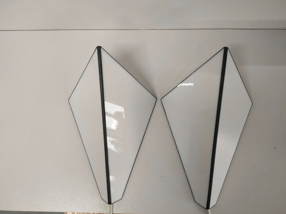 Image 1 of Set di lampade da parete vintage in stile Tiffany/Art Déco (a forma di diamante)