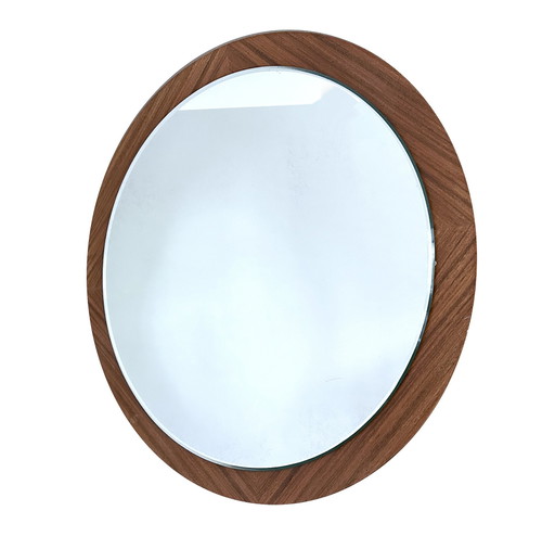 Miroir vintage danois en bois de rose