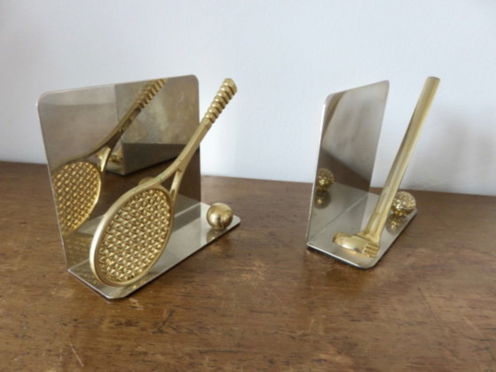Image 1 of Sujetalibros "Tenis y Golf", 1970