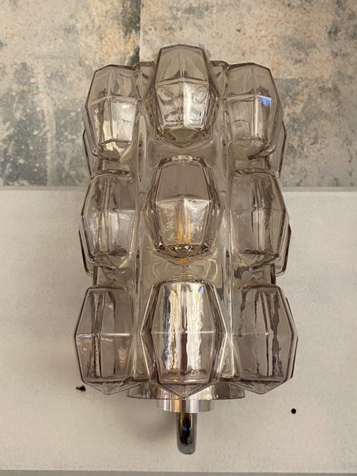 Lampada da parete vintage Glashutte Limburg Helena Tynell