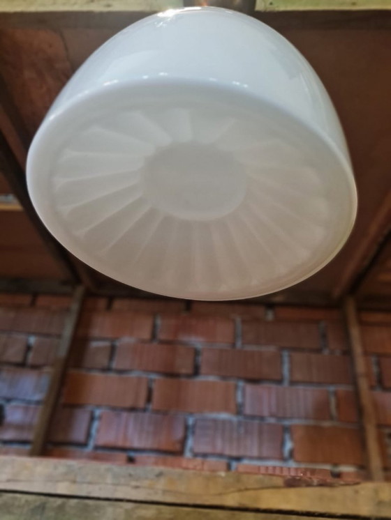 Image 1 of Lampade a sospensione funzionaliste in vetro e metallo di Miloslav Prokop