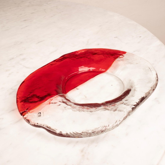 Renato Toso Murano Glas Valet Tray, Rot & Transparent, Italien, 1960er – Dekorative Objekte (photo 12 of 23)