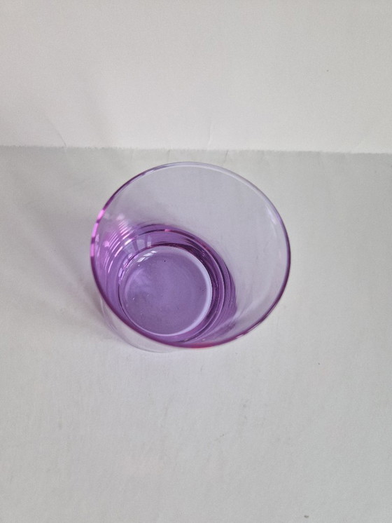 Image 1 of Set of 6 Vintage Alexandrite Wine Glasses, Vecris-Italy