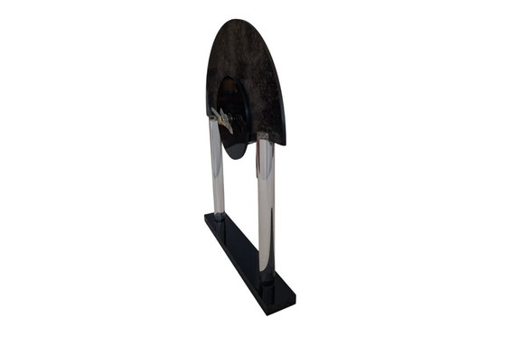 Image 1 of Horloge de table vintage « Creazioni G & F » – Design italien postmoderne – Fabriquée en Italie