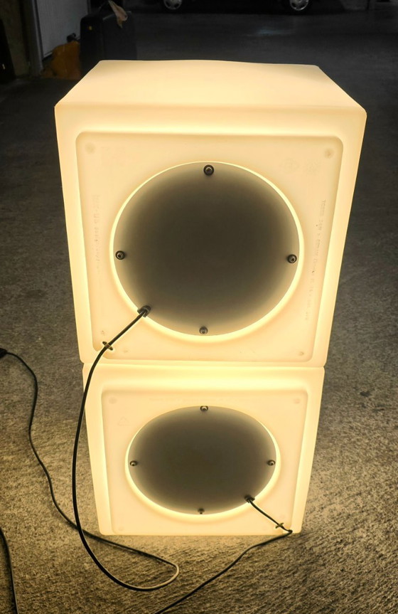 Image 1 of Set di 2 cubi luminosi "lux-us" in polietilene – Max Kistner – 42 x 42