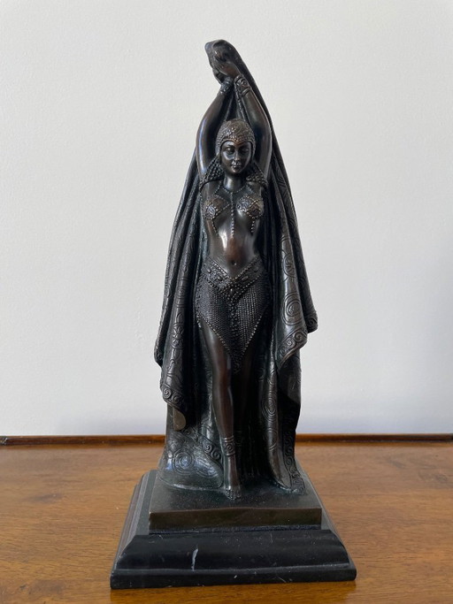 Dancer with a Veil, after Dimitri Chiparus