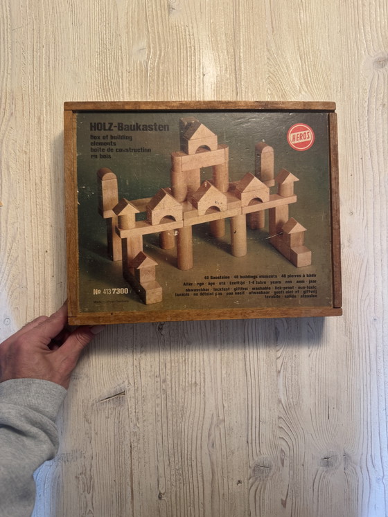 HEROS Vintage Wooden Building Set, West Germany – Decorative Objects, Paper (photo 4 of 6)