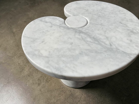 Image 1 of 2x Table d'appoint Eros Angelo Mangiarotti marbre de Carrare
