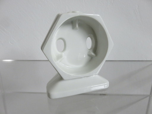 Ancien Porte Brosse à Dents, en Porcelaine, Art Déco, Années 30-40
