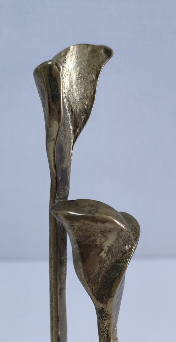 Image 1 of Stifthalter aus Bronze mit Blätterdekor