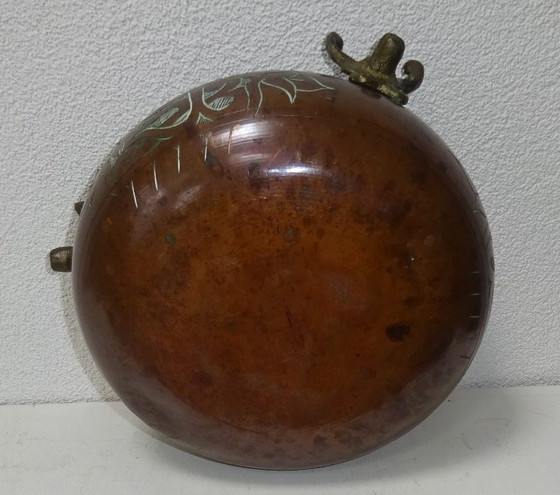 Vaso per piante antico in rame rosso con bufali – Vasi per piante (photo 5 of 7)