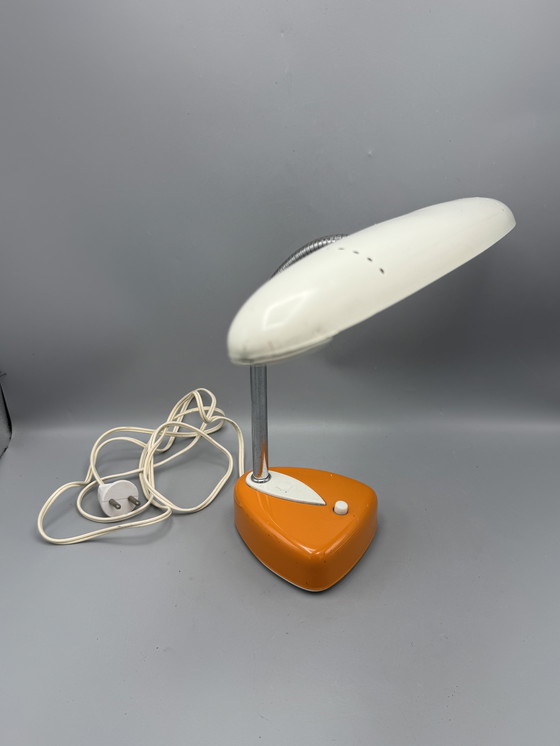 Image 1 of Zeldzame Matsushita / National tafellamp – model FS-193E – beige/oranje – 1970