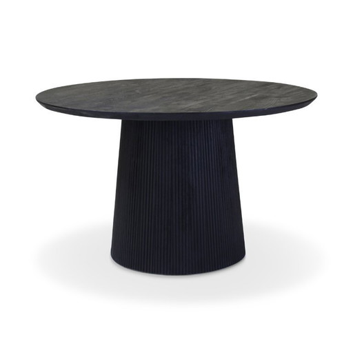 Round table d130 cm black