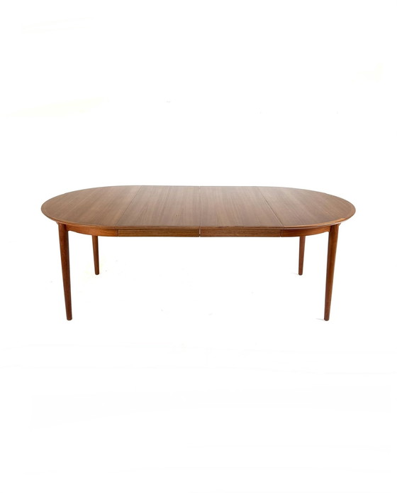 Image 1 of Vintage extendable Danish teak dining table, 1960s