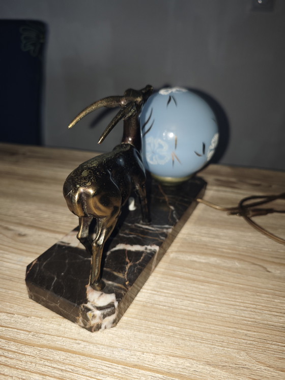 Image 1 of Art Deco Gazelle Lamp