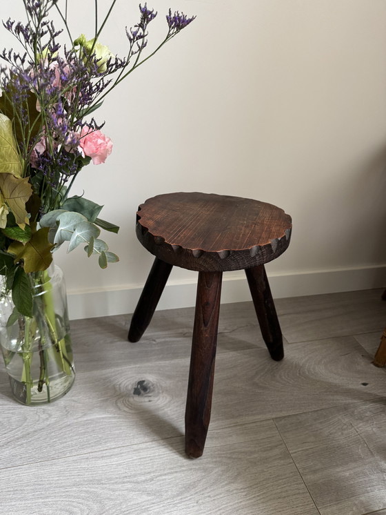 Image 1 of Rustic antique tripod stool