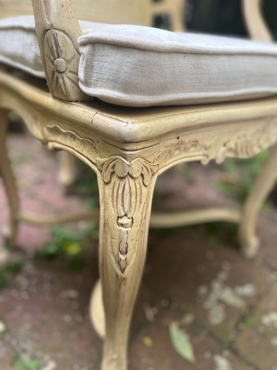 Image 1 of 5 eleganti sedie italiane classiche bianche/crema