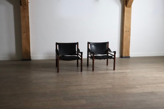 Image 1 of Par de sillones Sirocco de Arne Norell para Norell AB, Suecia, década de 1970