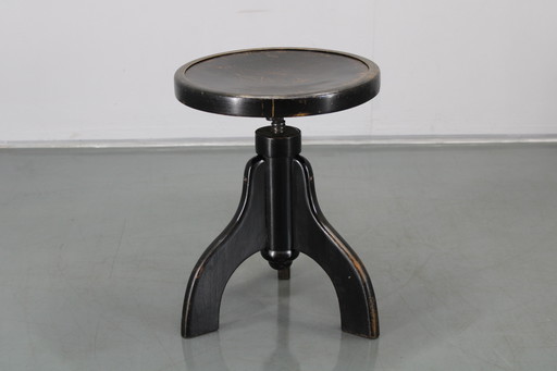 1940s Piano Beech Stool by Benko, Czechoslovakia