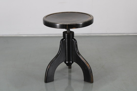 Image 1 of 1940s Piano Beech Stool by Benko, Czechoslovakia