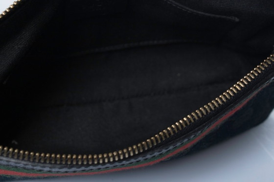 Gucci, Black Canvas Charm Bag With Webbing – Shoulder bags, Denim, Calfskin (photo 8 of 10)