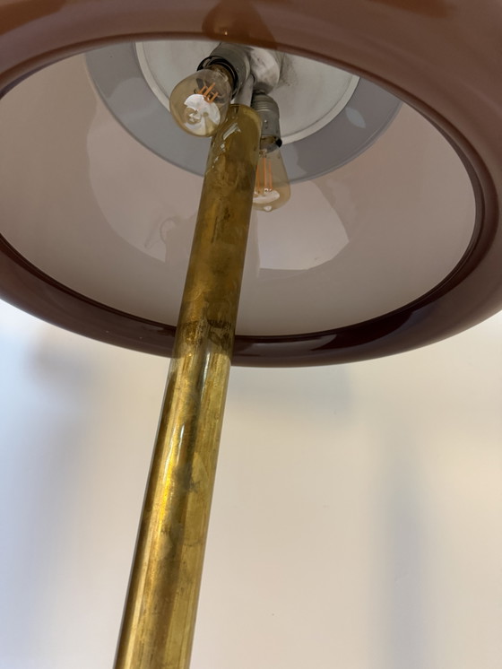 Image 1 of Lampada da terra vintage a fungo in ottone, Cosack Leuchten '70