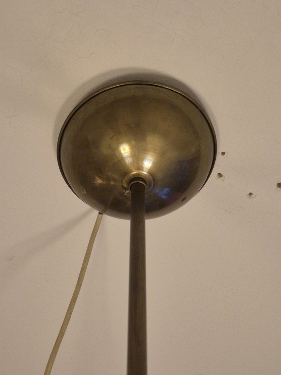 Lámpara colgante clásica de latón de Berlín – Berliner Messinglampen, Lámparas colgantes, Glass, Brass (photo 4 of 6)