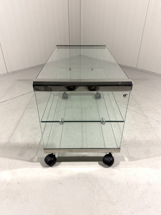 Image 1 of Mueble para equipos de audio, mueble para TV y mesa auxiliar de Gallotti&Radice, Tris 1971.
