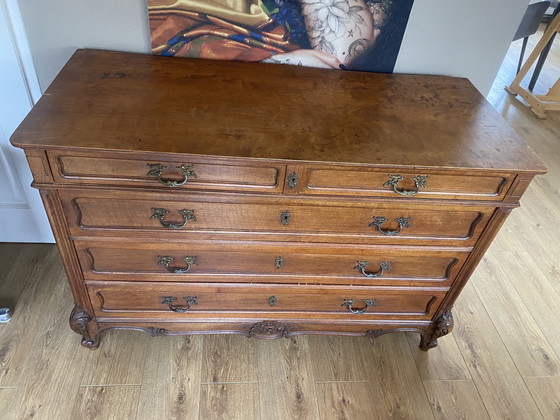 Image 1 of Cómoda antigua de estilo Reina Ana, tocador, cómoda, mueble de baño