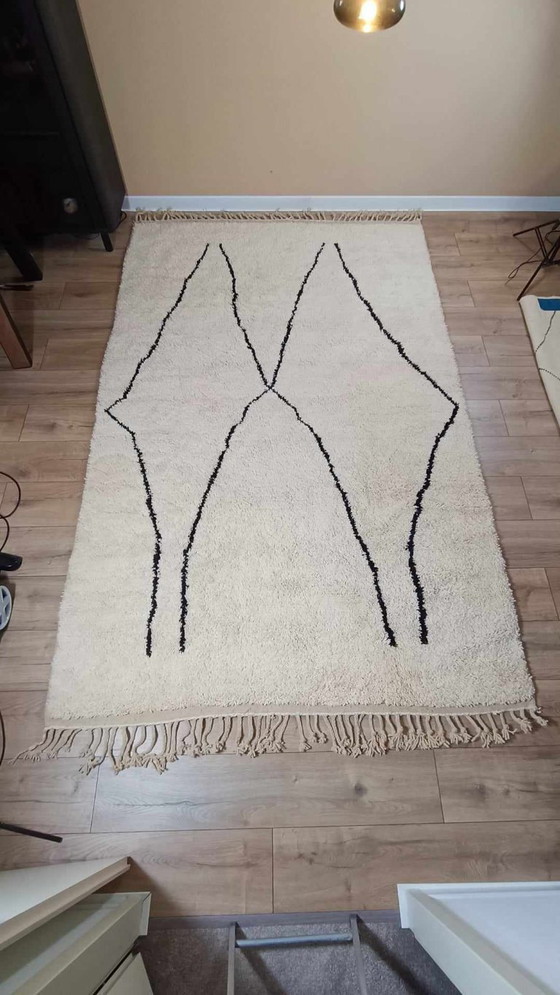Image 1 of Tapis berbère laine vierge Tapis marocain - 323 x 202 cm 300 x 200 m Type B7.9